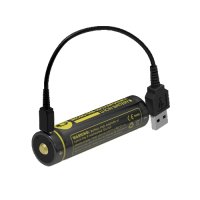 Batterie Nitecore NL1834R 18650 - 3400mAh avec chargeur port USB intgr