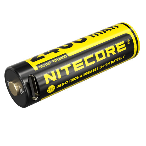 Batterie AA 1.5V rechargeable USB C Nitecore MH2400 2400mAh 0 0