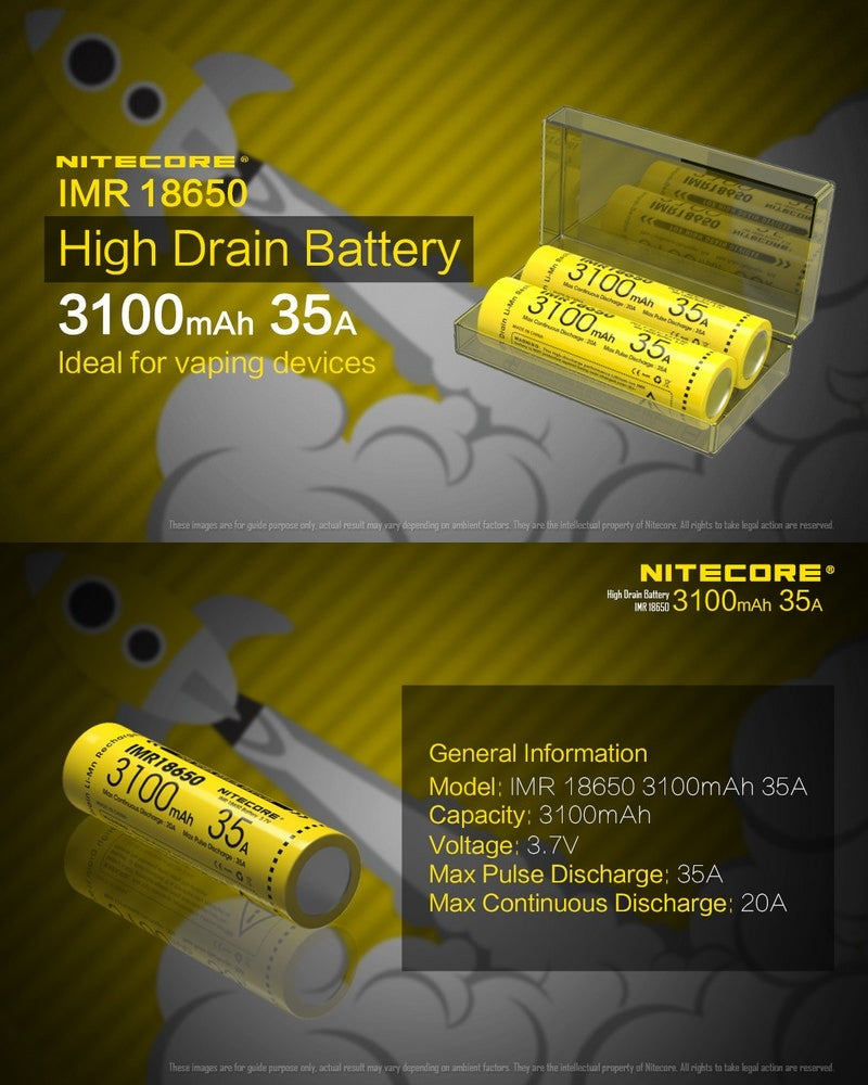 Batterie Nitecore IMR 18650