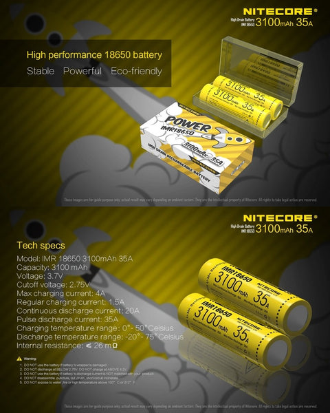 elfbar nachfüll pod läuft aus Batterie Nitecore IMR 18650