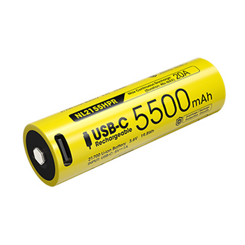 Batterie Rechargeable 21700 Li ion Haute Performance Nitecore NL2155HPR 5500
