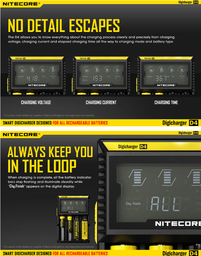 Chargeur Nitecore D4 10