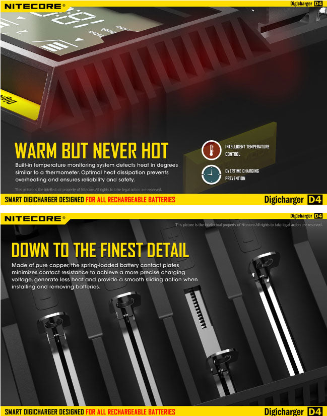 Chargeur Nitecore D4 12