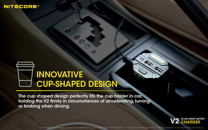 Chargeur Voiture Nitecore V2 01 4