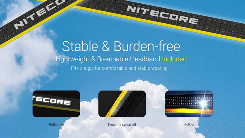 HA27 UHE – Lampe Frontale Nitecore – 800 Lumens – 3 Températures de Couleur – Triple Alimentation