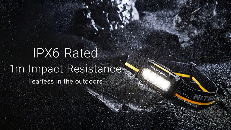 HA27 UHE – Lampe Frontale Nitecore – 800 Lumens – 3 Températures de Couleur – Triple Alimentation