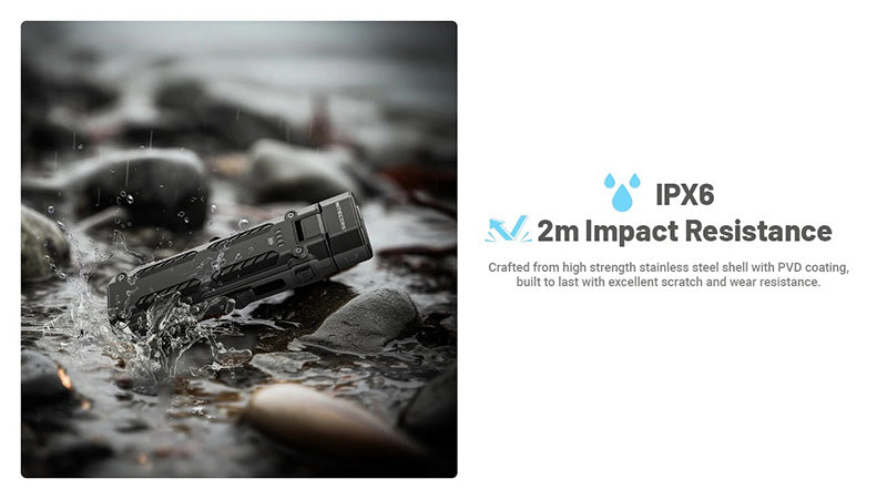 Lampe Torche Nitecore EDC09 1600 Lumens Tete Rotative 102 1 14