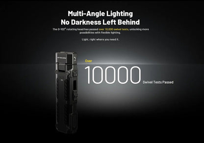 Lampe Torche Nitecore EDC09 1600 Lumens Tete Rotative 102 1 5