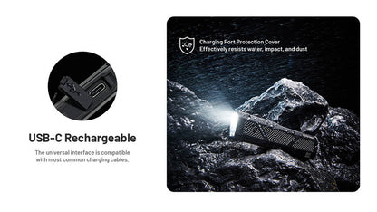 Lampe Torche Nitecore EDC17 1500 Lumens LED Blanche UV Laser Vert 1 10