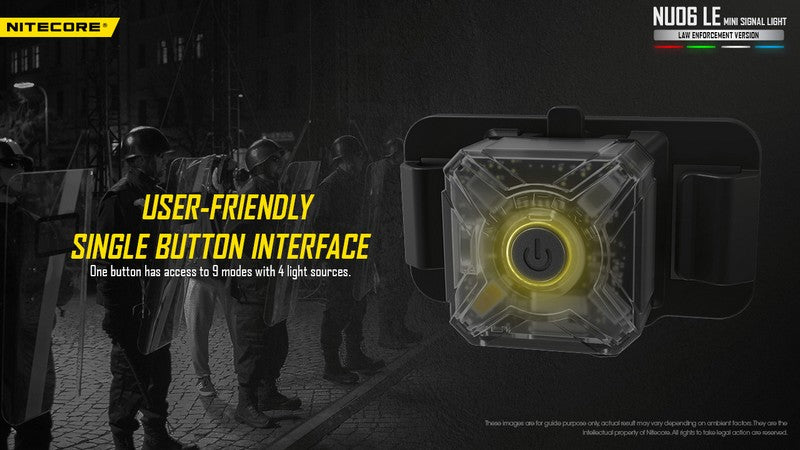 Lampe de signalisation pour force de l ordre Nitecore NU06 LE 01 12