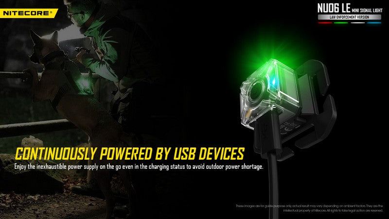 Lampe de signalisation pour force de l ordre Nitecore NU06 LE 01 14