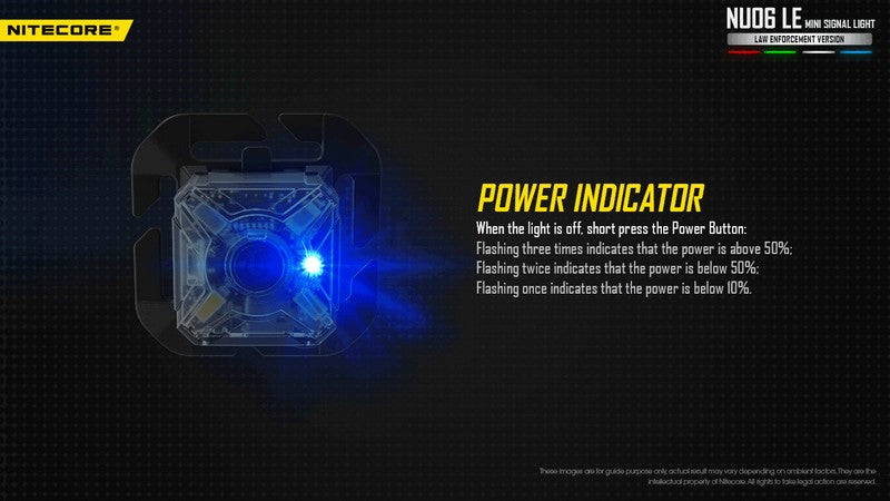 Lampe de signalisation pour force de l ordre Nitecore NU06 LE 01 16