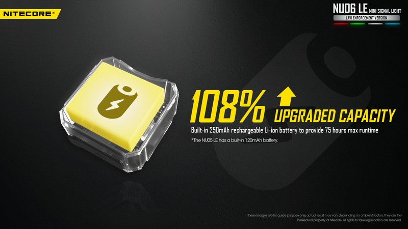 Lampe de signalisation pour force de l ordre Nitecore NU06 LE 01 4