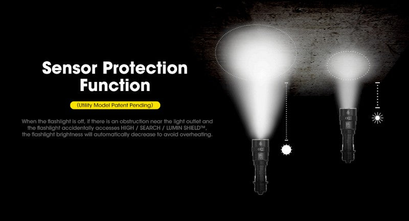 Lampe torche tactique Nitecore TM9K PRO 9900 Lumens rechargeable USB C one s