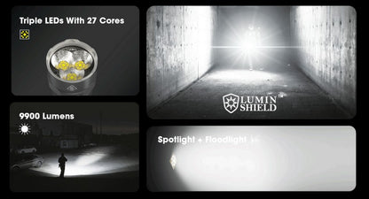 Lampe torche tactique Nitecore TM9K PRO 9900 Lumens rechargeable USB C one s