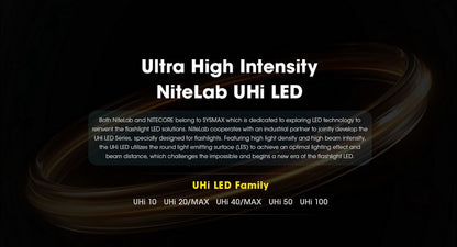 Lampe torche tactique Nitecore TM9K PRO 9900 Lumens rechargeable USB C one s