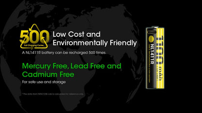 batterie Nitecore 14500 NL1411R 1100mAh 01 08