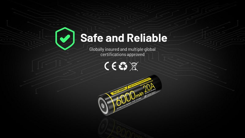 Batterie Nitecore NL2160HPi 21700 - 6000mAh 3.6V - protge Li-ion NITECORE-FRANCE Batterie Nitecore NL2160HPi 21700 - 6000mAh 3.6V - protge Li-ion NITECORE-FRANCE