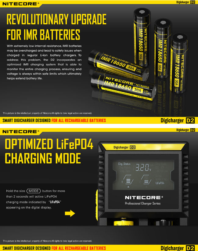 chargeur Nitecore D2 08
