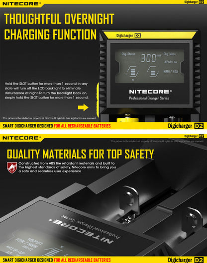 chargeur Nitecore D2 11
