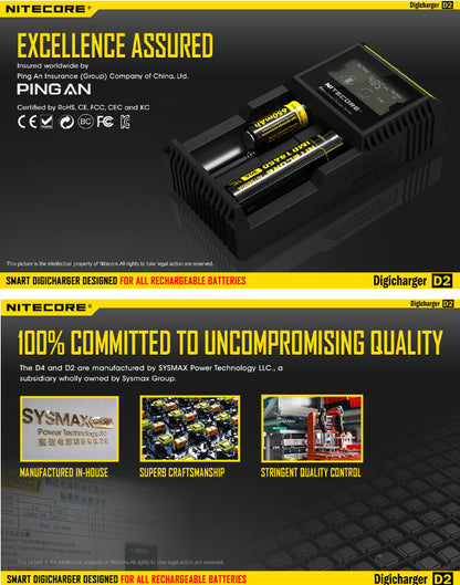 chargeur Nitecore D2 13