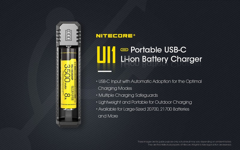 chargeur nitecore UI1 USB C 1 1