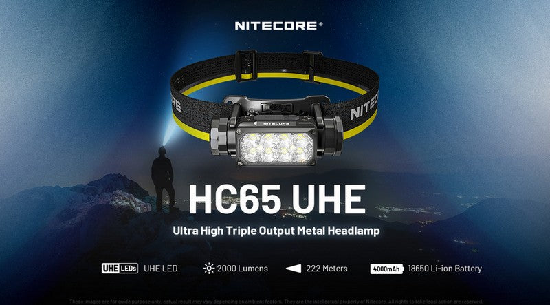 lampe frontale Nitecore HC65 UHE 2000 Lumens ultra polyvalente 01 01
