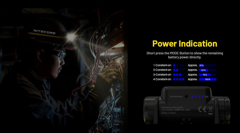 lampe frontale professionnelle industrie Nitecore NU53 1800Lumens 01 16